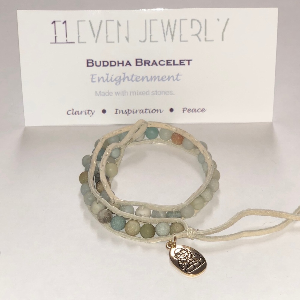 Buddha Leather Wrap Bracelet